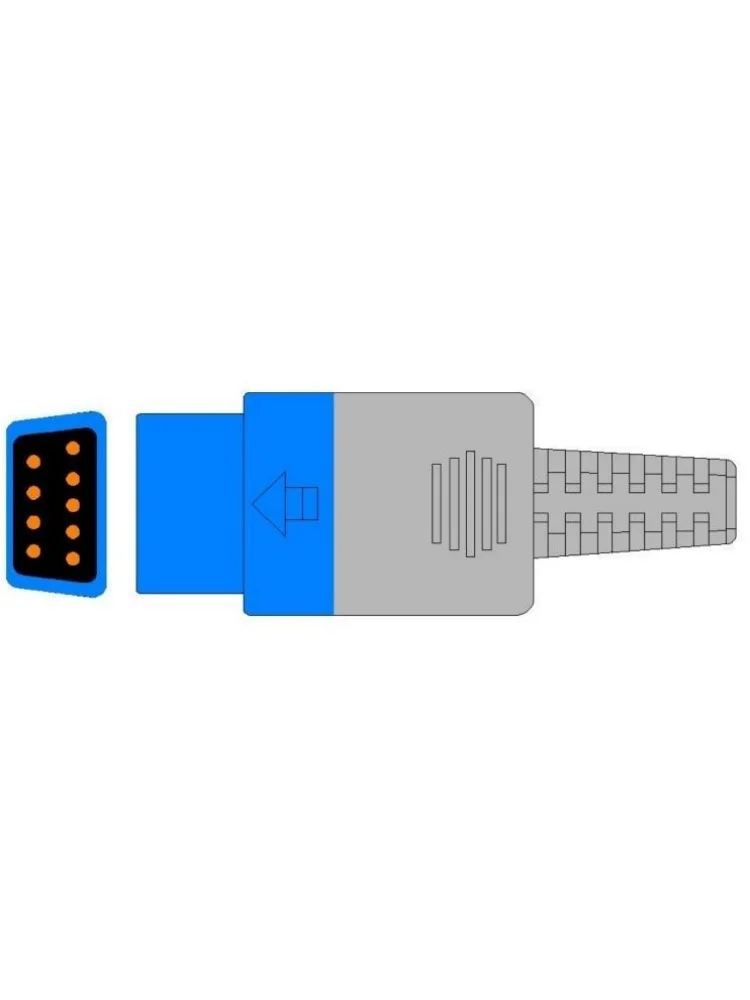 Imagem -03 - Sensor Spo2 de Silicone Sensor Oxímetro Sensor de Oxigênio Compatível para ge Trusignal e Atex Ohmeda Adulto Softtip 1m