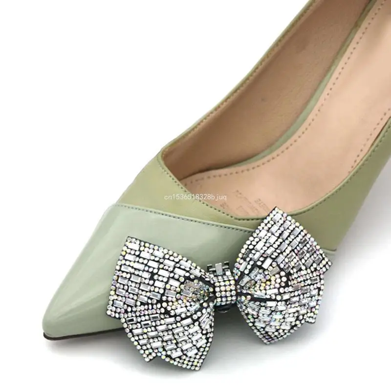 Party Bows Shoe Clips Buckles Decorations DIY Craft Accessories for Bride Women Dropship