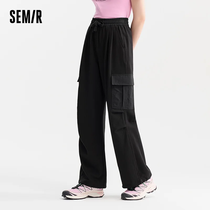 Semir Casual Trousers Women Vintage Workwear Trousers Summer 2025 New Version Versatile Wide-leg Trousers Instagram Trendy