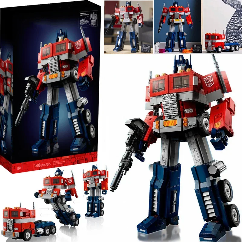 1508 PCS NEW Optimus Primees Building Blocks Toy Transformers Robot Bricks Compatible 10302 Truck Kids Christmas Birthday Gift