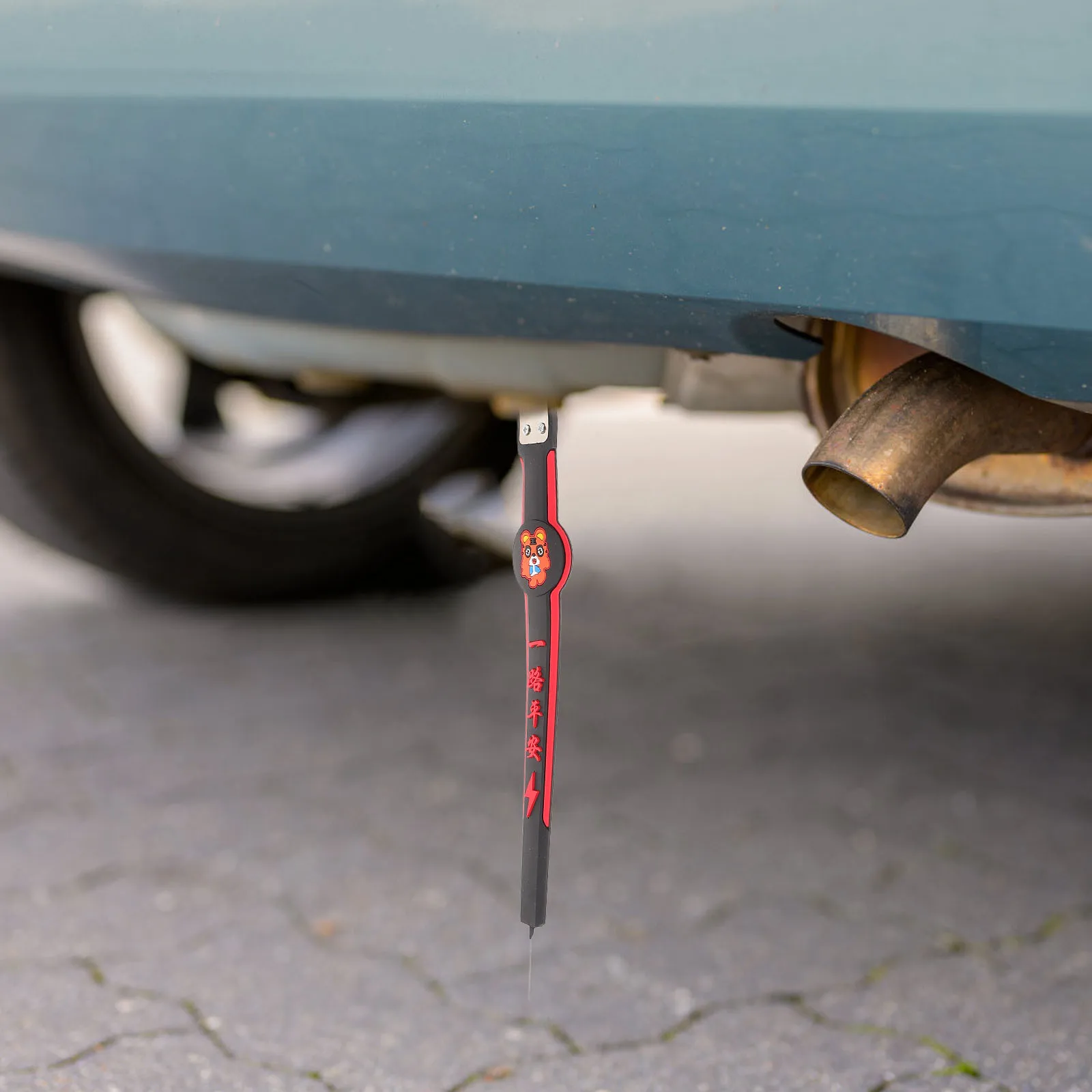 

Car Anti Static Strap Auto Safe Ground Belt For Vehicle Static Elimination Durable Pvc Tiger Pattern Design Grounding Strip Car