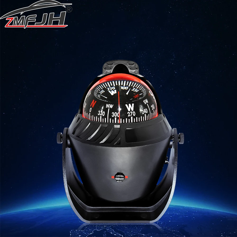 

Морской лодочный компас, навигационный указатель положения с электронной светодиодной подсветкой, водонепроницаемый поворотный навигационный компас, аксессуары