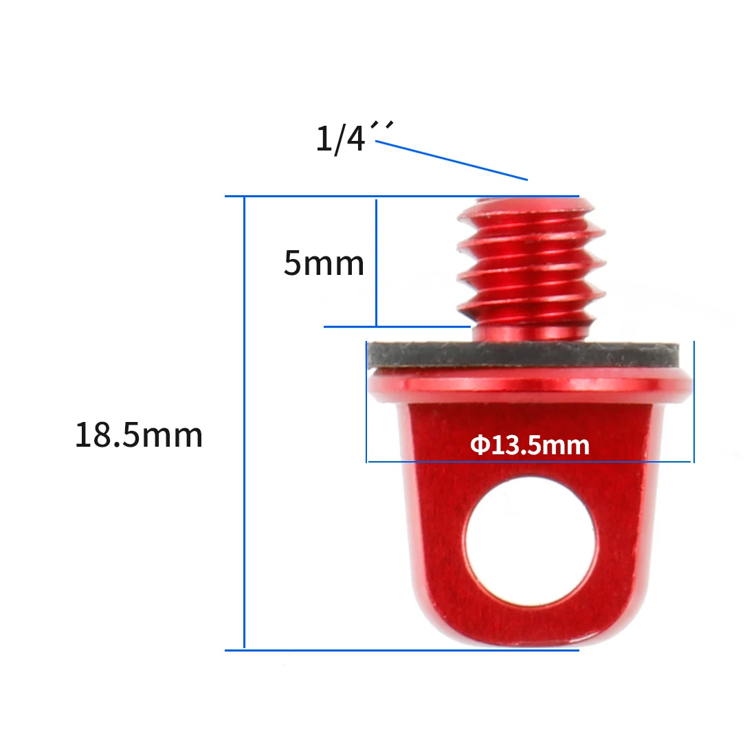 10x 1/4 "3/8" Zoll Schrauben 1/4-20 Griff Schraube Mutter Lanyard Schulter Strap Mount Adapter für DSLR kameras Foto Stativ Zubehör – Detail 13
