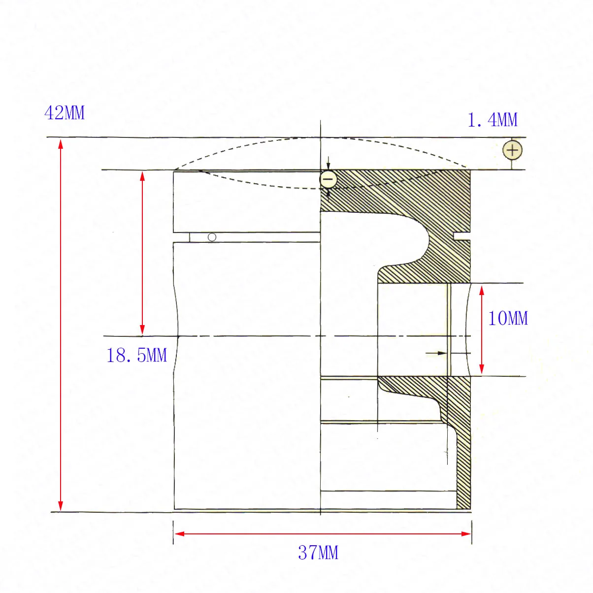 MTA4 37mm 10mm For 39CC B1 Blata Replica Piston Ring Kit Pocket Bike Air Water Cooled Racing Bikes Parts