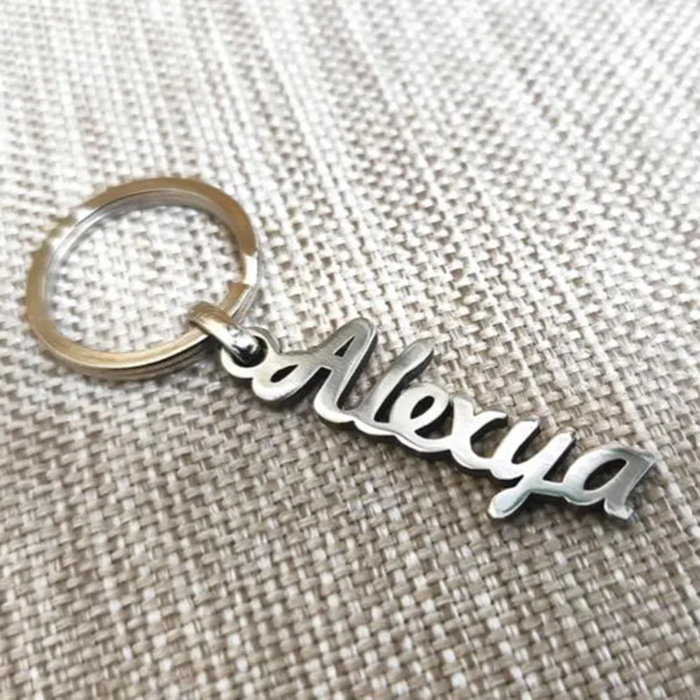 

Customized keychain gift for him | Personalized name keychain | Durable stainless steel keychain