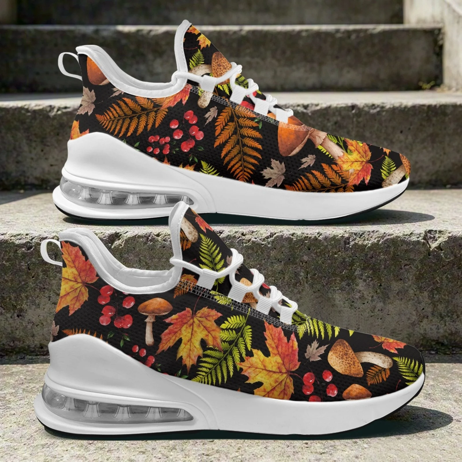 XIXIRIMIDO Thanksgiving Air Cushion Shoes for Woman Sneaker Running Shoes Autumn/Winter Casual Shoes Festive Gifts for Family
