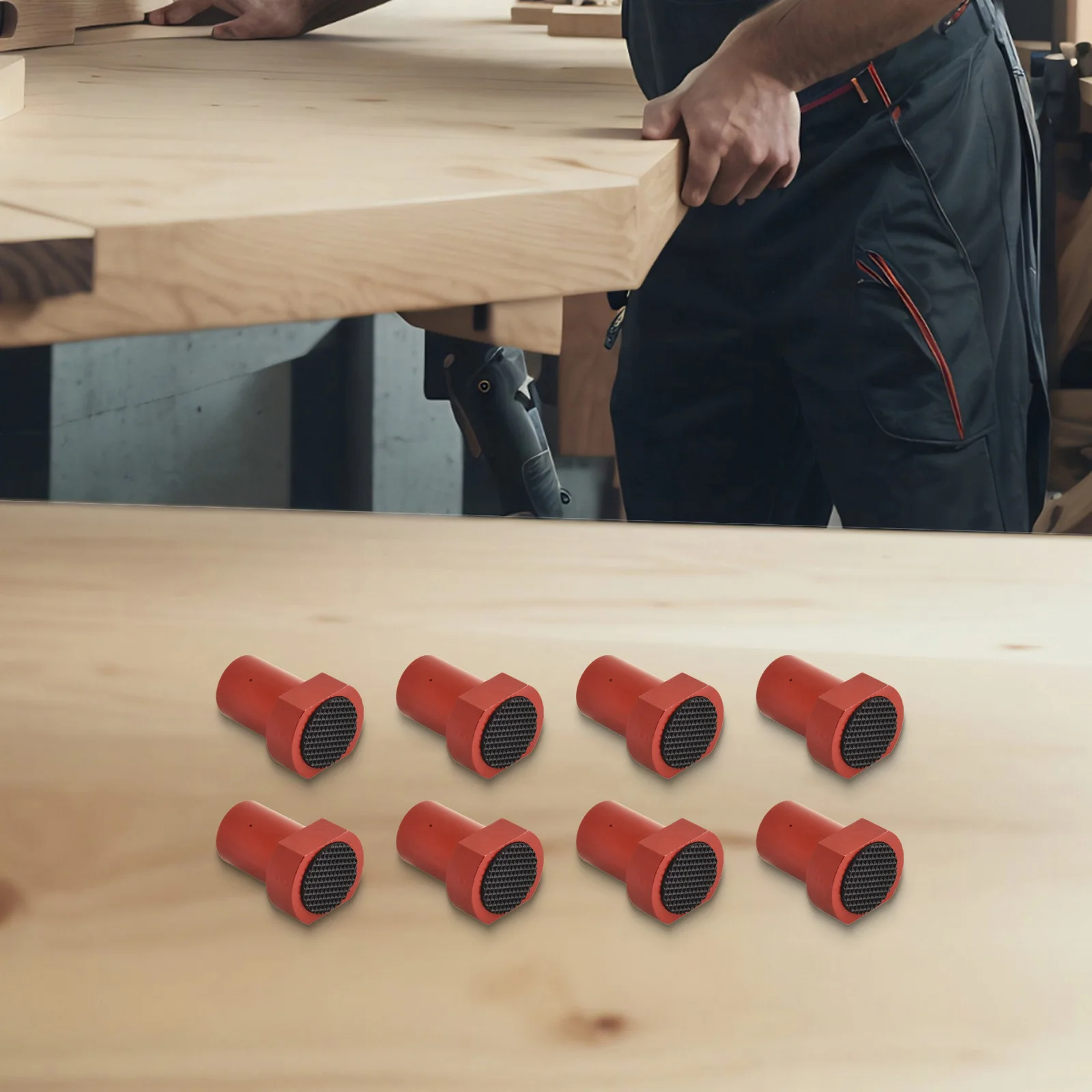 

For Workbench Use Woodworking Dog Clamp For Workbench Stability Red 20MM Versatile For Various Tasks Square Fixation Design