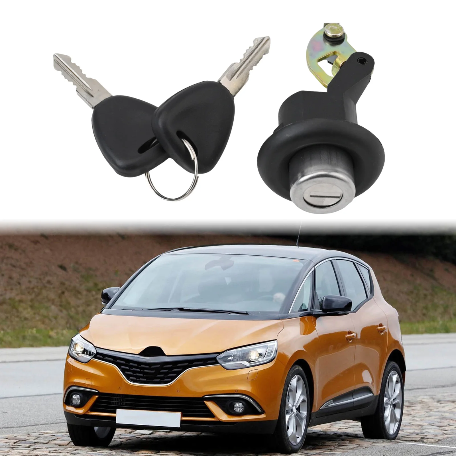 

Replacement Lock Rear Door Boot Lock One Lock And Two Keys Included Replacement For Broken Locks For Renault Symbol