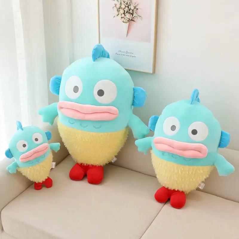 Cartoon Mermaid Hanton Little Monster Tempura Fried Shrimp Pillow Doll Ugly Fish Doll Transformed Into Shrimp Tail Plush Doll