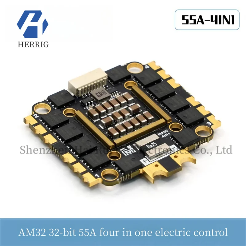 

MicoAir 55A Four in One Electric Control 2-6S AM32 Electric Control 32-bit FPV Crossover Electromechanical Control