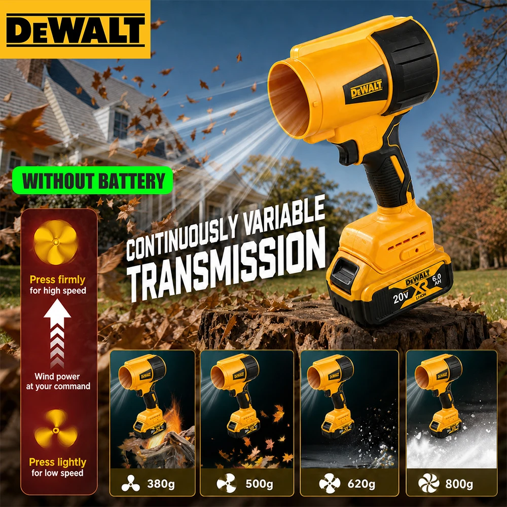 DEWALT D317 20V Cordless Leaf Blower 1080W High Power 30000RPM Variable Speed Outdoor Lawn Garden Cleaning Power tools