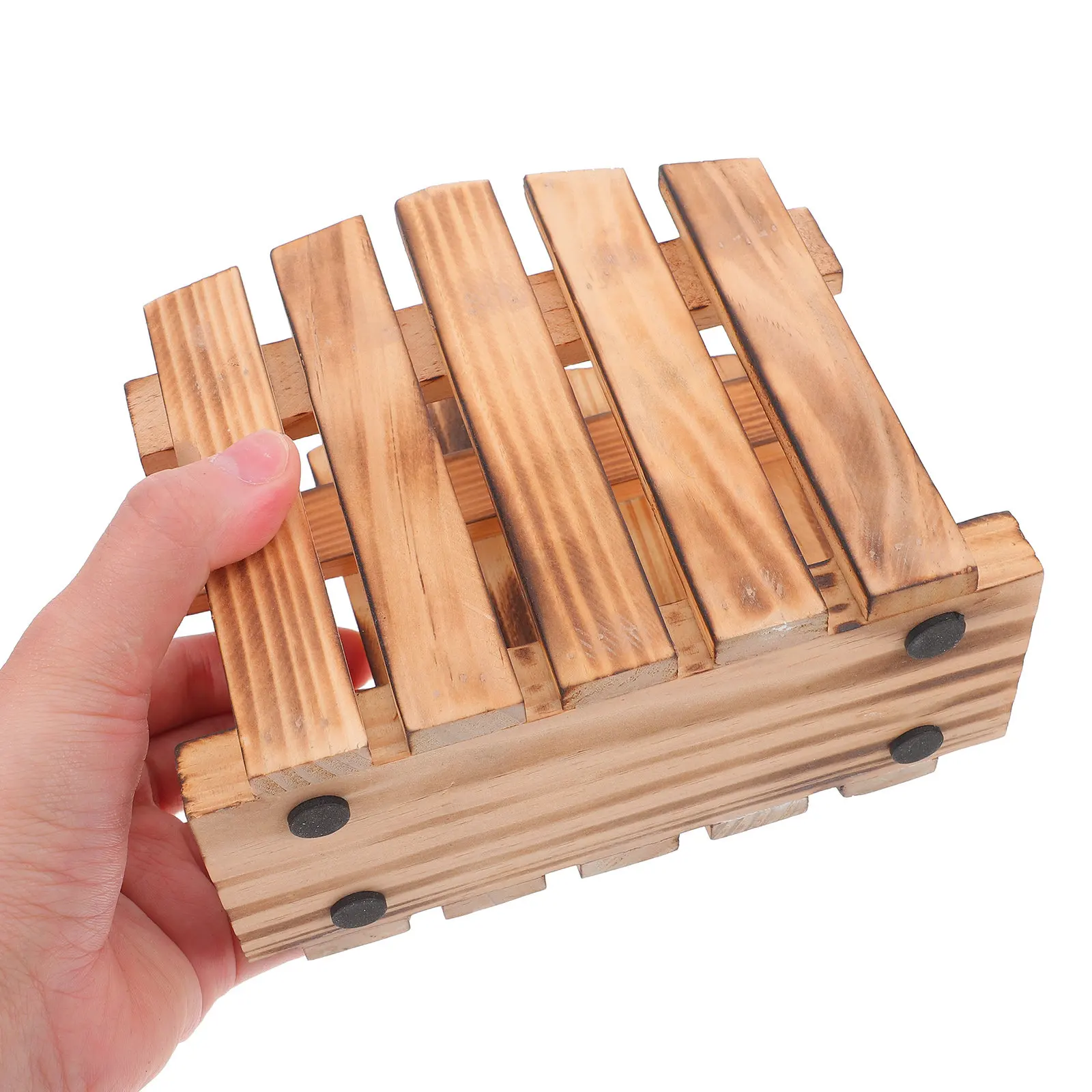 Wooden Napkin Holder Farmhouse Vintage Fence Design for Dining Room, Kitchen, Bathroom & Office Table Decor