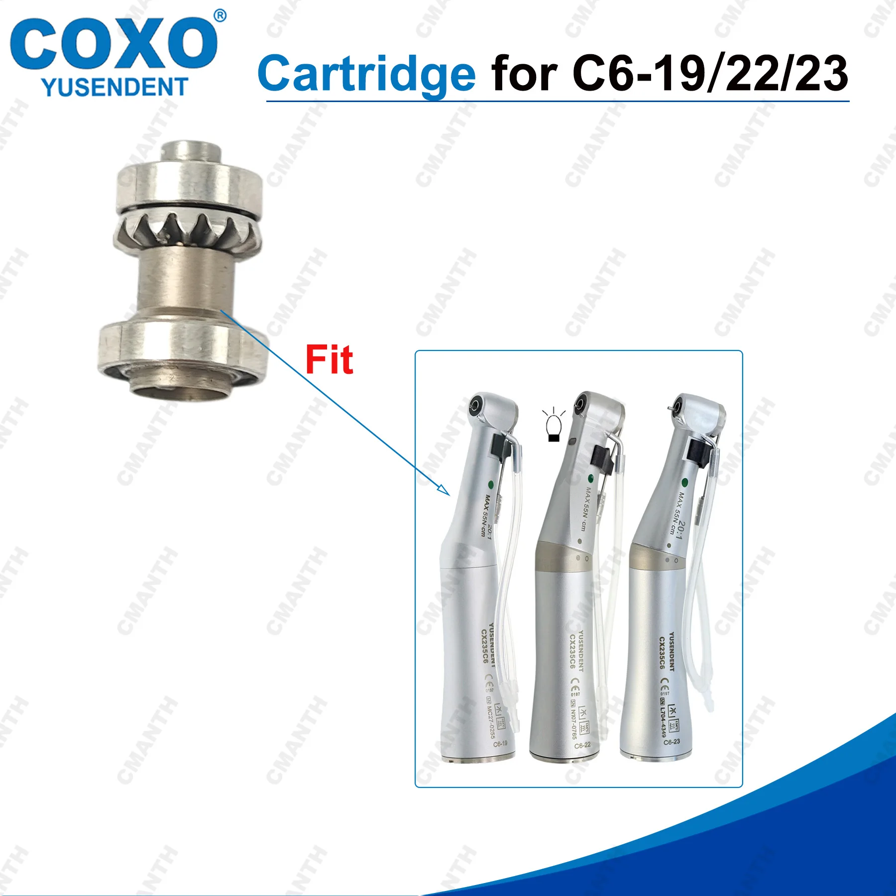 

COXO стоматологический турбинный картридж 20:1, редукционный ротор для низкоскоростных наконечников, аксессуары для роторов CX235 C6-19 C6-22 C6-23
