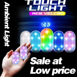 1pc Touch Sensor USB LED Interior light LED Lamp Car Ceiling Lamp Reading Light Car Decorations Roof Interior Lighting