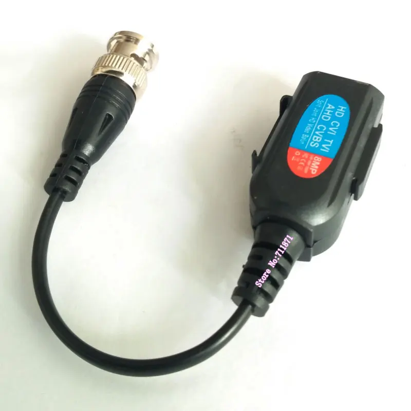 Đực BNC Dây Nối Dài Với Cáp UTP 2Pin Kéo Dài BNC Adapter Kết Nối HD CVI TVI CVBS AHD Chia khớp HD Video Balun