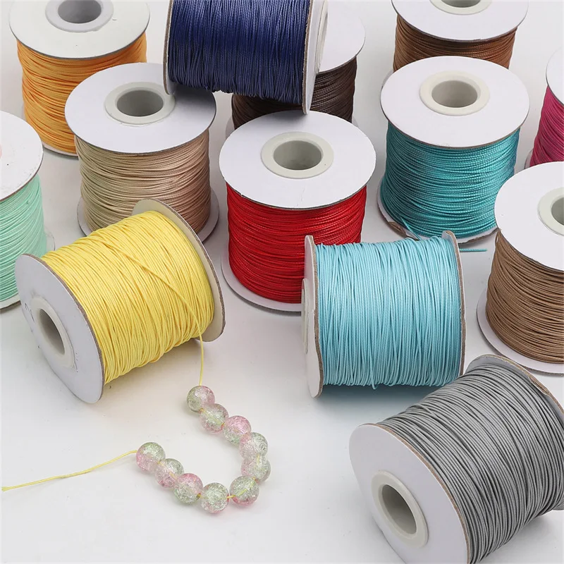 

0.5mm Korean Wax Cord Necklace String Wax Rope Faux Leather Cord Handmade DIY Bracelet Jewelry Accessories Craft Supplies 150M