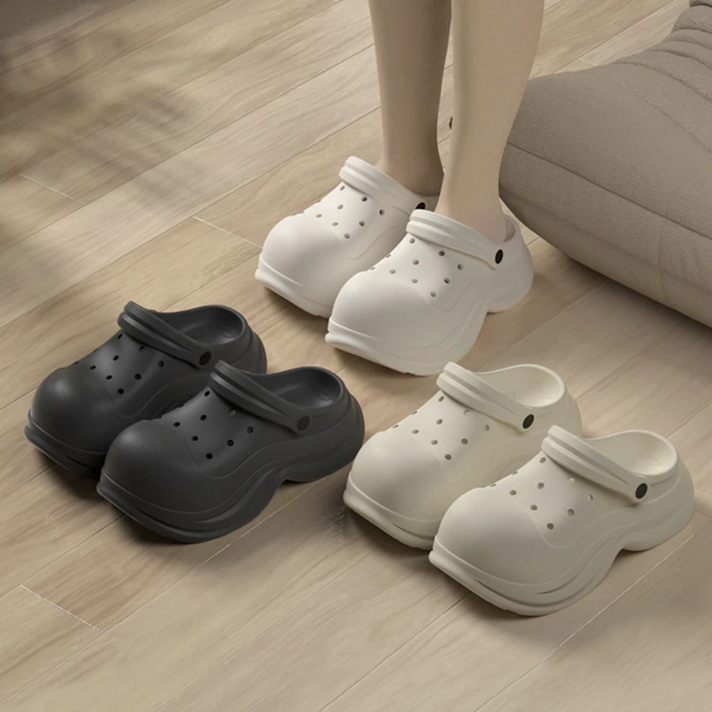 Platform Slippers Woman Wedges Luxury Designer Shoes Girls High Heels Beach Women's Sandals Summer 2025 Fashion Slides Outdoor