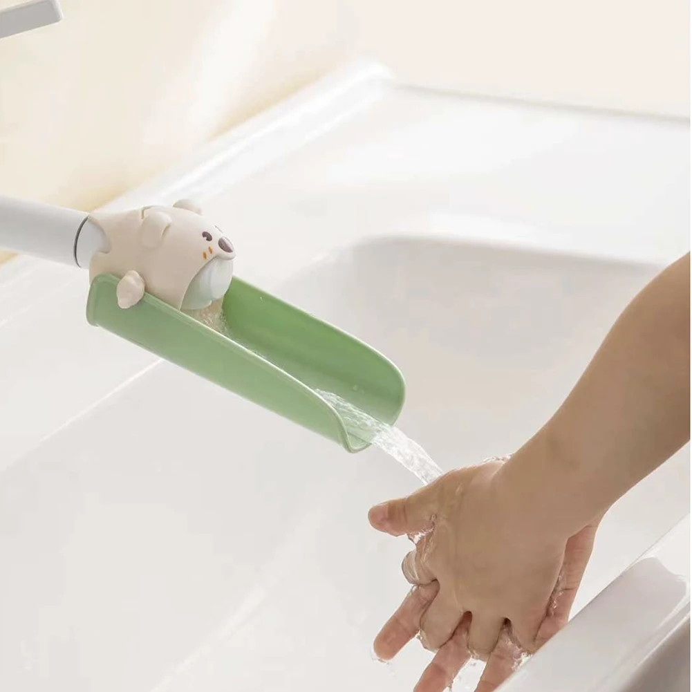 Kids Cartoon Faucet Extender Spout, Practical Splash‑Proof Hand Washing Helper for Home Kitchen Sink Fixtures