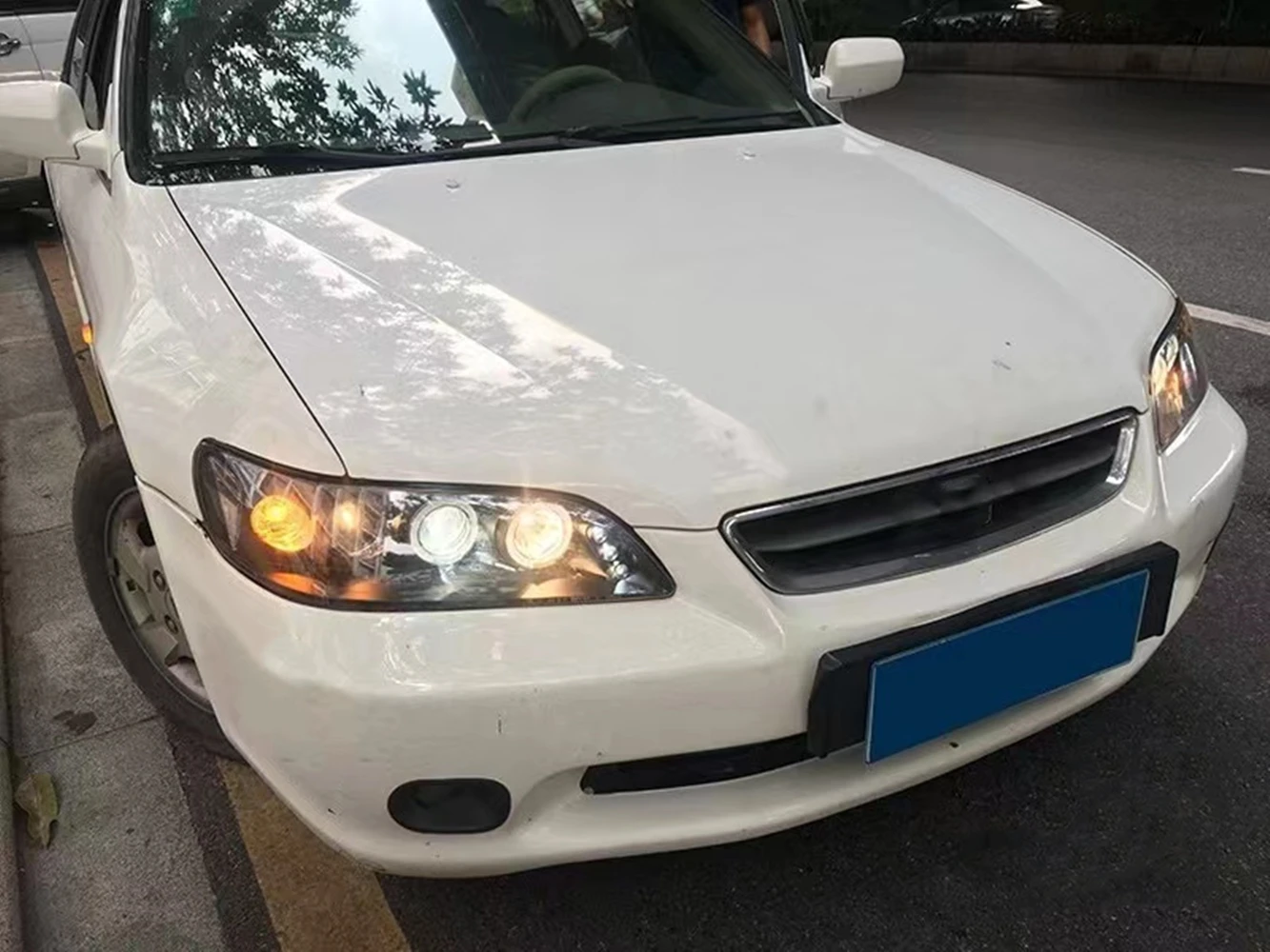 Headlight assembly DRL daytime running light For Honda Accord 6th generation 2.3 CG5 driving lamp Car accessories