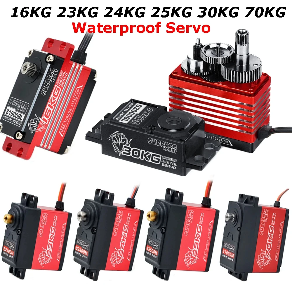 SURPASS HOBBY All Metal Gear Digital Servos Waterproof Servo 16KG 23KG 24KG 25KG 30KG 70KG for 1/12 1/10 1/8 RC Car Buggy Boat