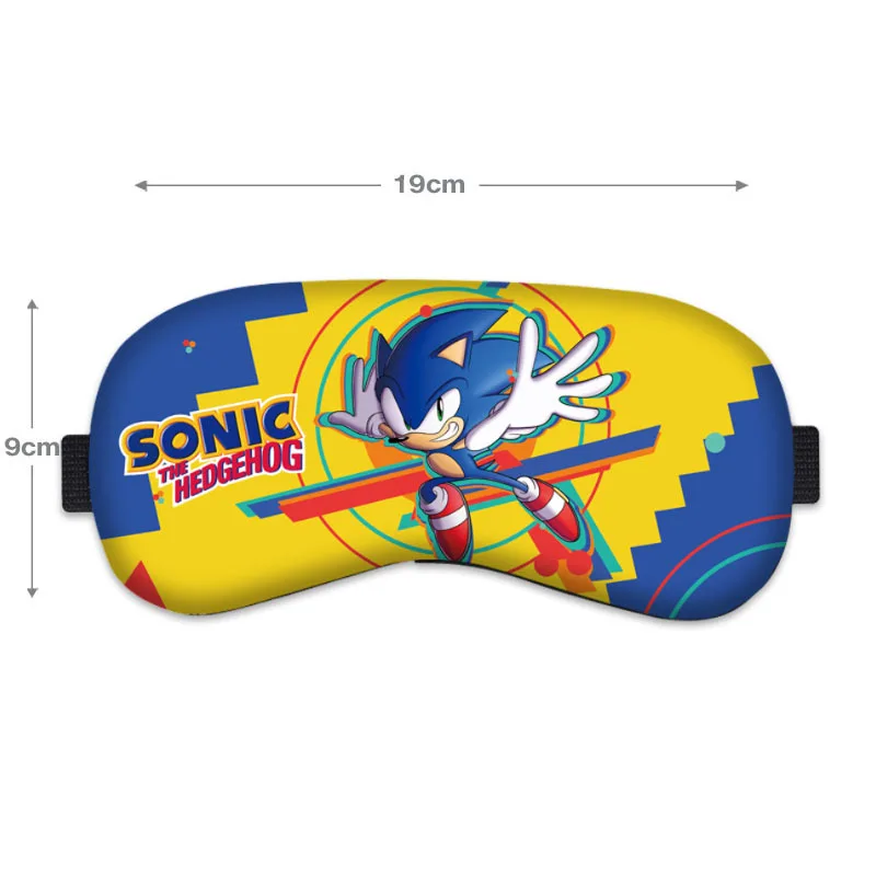 Sonic The Hedgehog Series Venda, Eyeshade Cartoon, Anime Figure Image, Kawaii Shading, Máscara para Dormir Criança, Presente de Natal, 9 Estilos