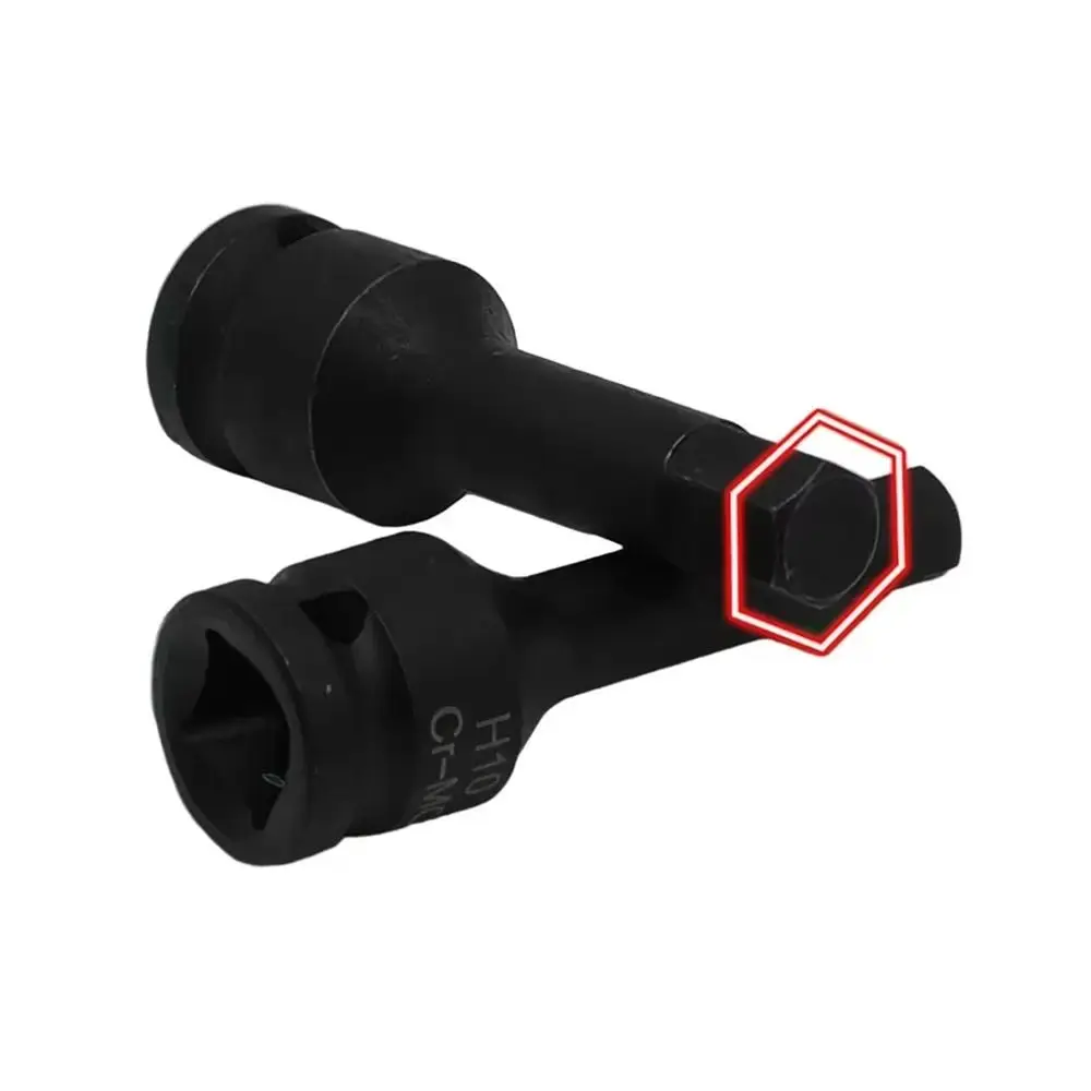 1Pcs Durable Metric 1/2 Inch Shank Electric Drill Adapter 80mm Length Long Bit Hex Hexagon Cr-Mo Steel H4-H22 Wrench