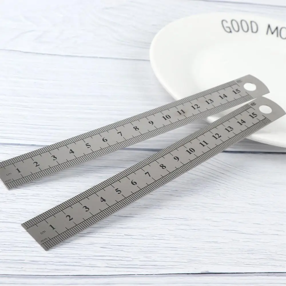 Stainless Steel Double Sided Precision Office Accessories Straight Ruler Stationery Drafting Supplies Measuring Tool