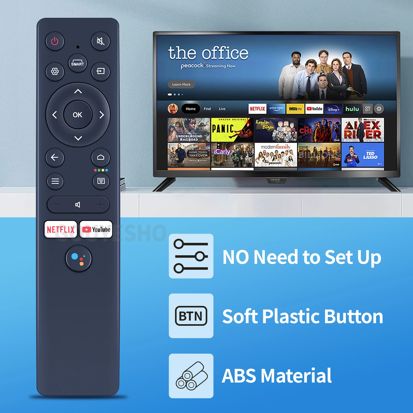 THOMSON baru untuk Remote Control TV LCD suara Android phantom