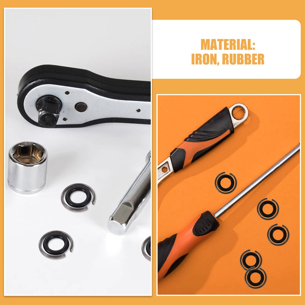 20 компл. зарядный ключ, стопорное кольцо шпинделя, железный резиновый ударный адаптер, набор для удержания гнезда, инструмент для обслуживания
