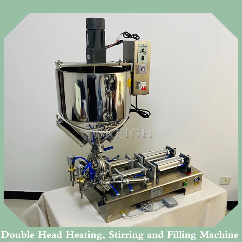 

Double Head Pneumatic Honey Cream Filling Machine Paste Food Packaging Machine