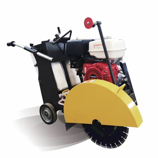 Powerful concrete saw efficient asphalt site 13HP 15cm cutting depth