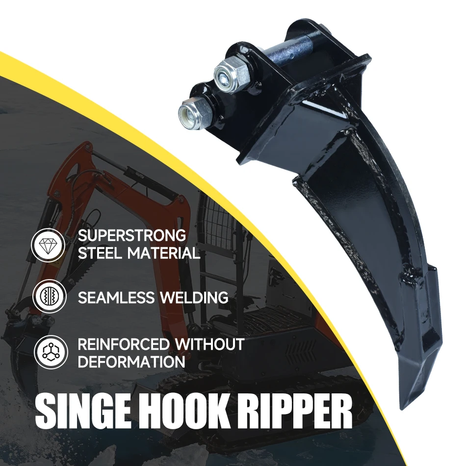 Ripper Mini Excavator Ripper Home Excavator Ripper Attachment Mini Excavator Steel Ripper For Home Farm Digging Garden Work