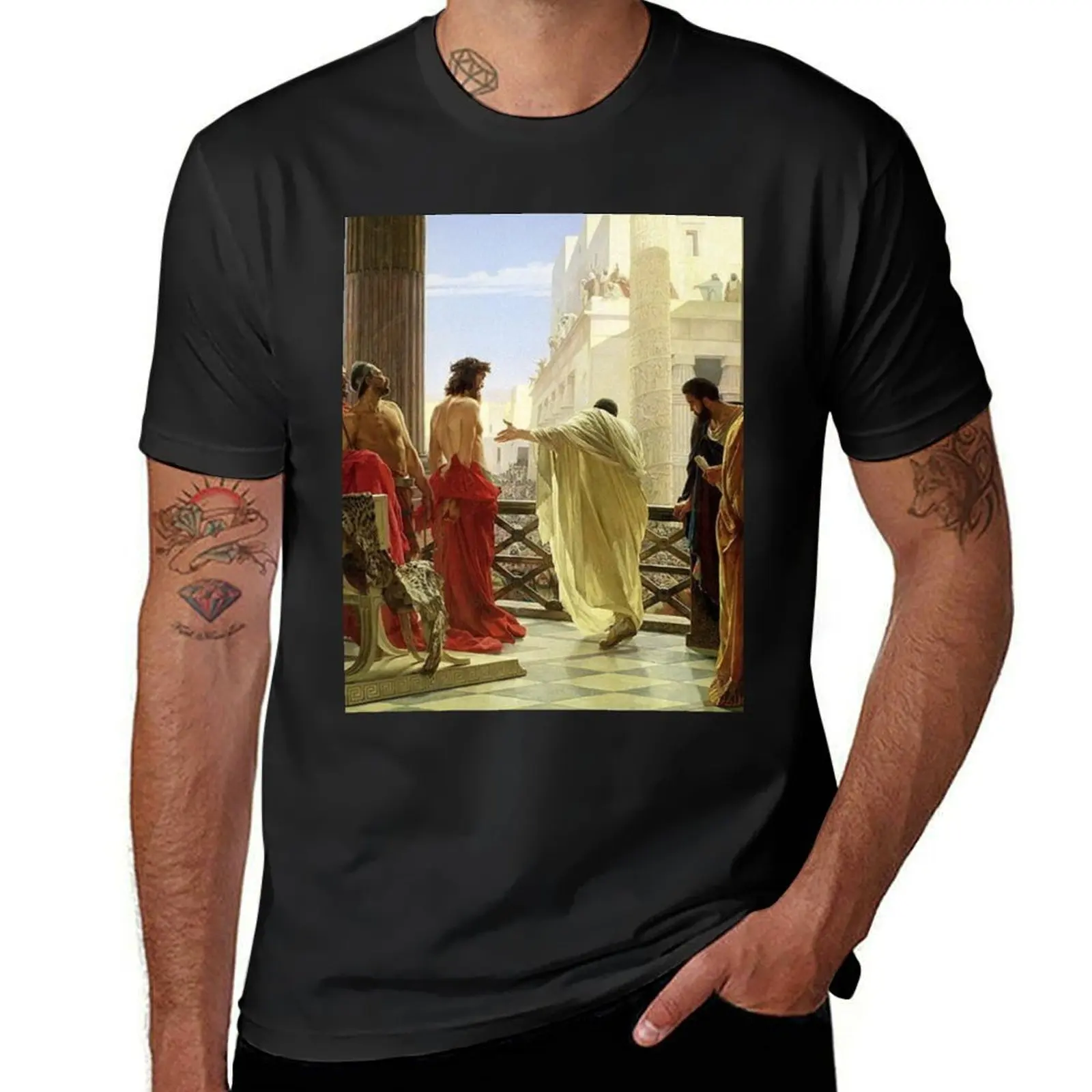 Jesus Christ:Ecce Homo, Antonio Ciseri T-Shirt boys whites hippie clothes vintage clothes t shirt men