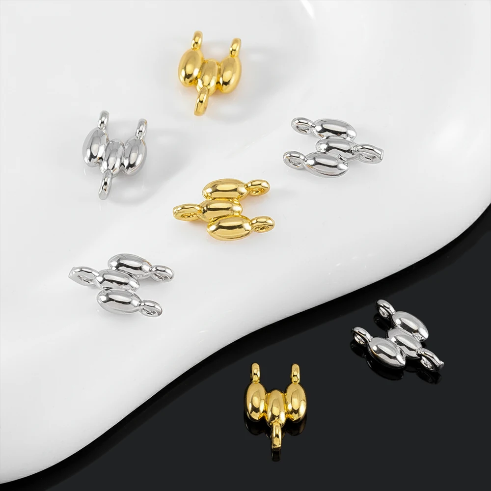 18K Gold Plated 2-row Connectors Brass Connectors For Jewelry Making For Bracelets Accessories DIY Necklaces Findings Wholesale