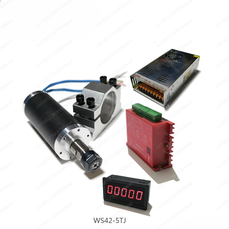 250W High Speed Brushless Spindle Low Noise High Precision Drilling Deburring 24V DC Motor Kit