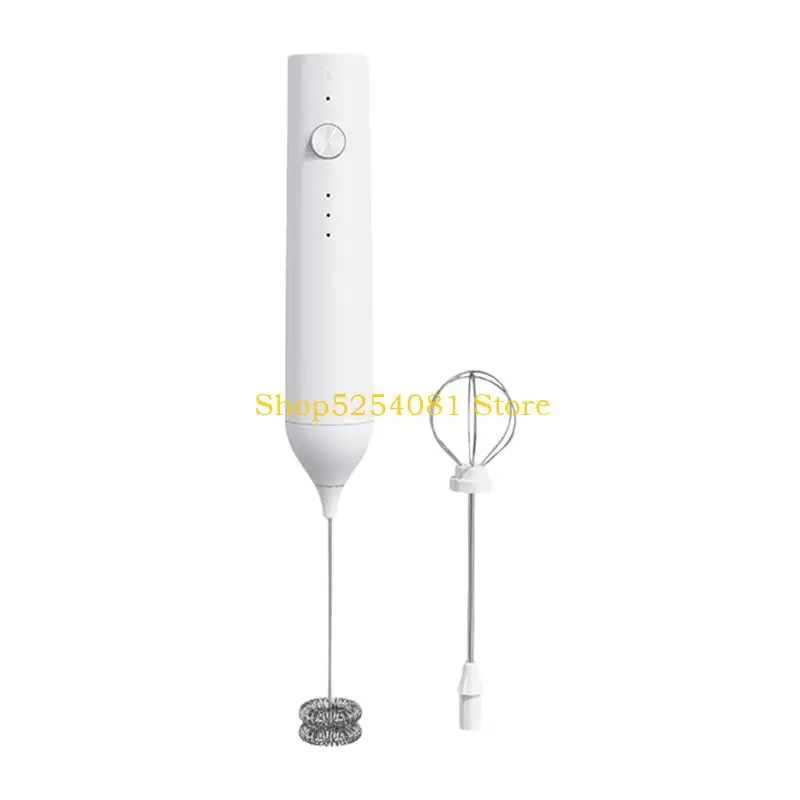AXYC Electric Milk Frother Whisk with Metal Head 500mAh Rechargeable Battery Suitable for Coffee Cream and Baking Recipes