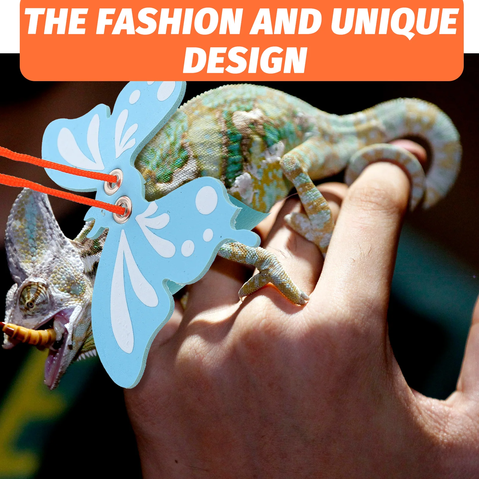

Lizard Leash Reptile Pet Kit Light Weight Compact Gecko Harness for Bearded Dragon Amphibians Halloween Christmas