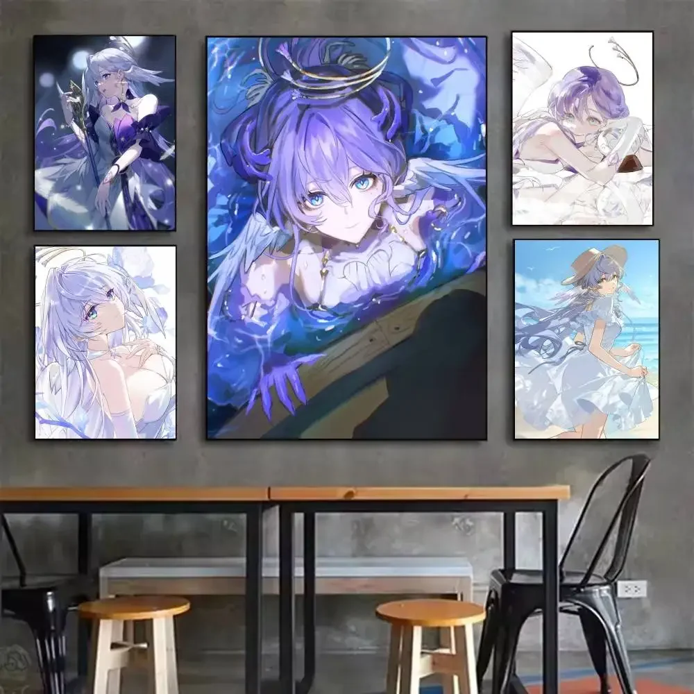 HSR Robin Honkai Star Rail   Poster Waterproof HD Art  Self-Adhesive Print