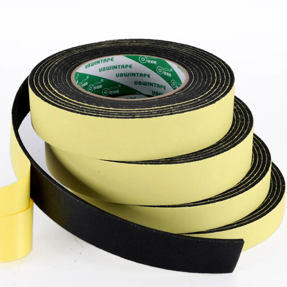 

Anti-Collision Seal Strip 2-3-5MM thick Strong Adhesion EVA Black Sponge Foam Rubber Tape
