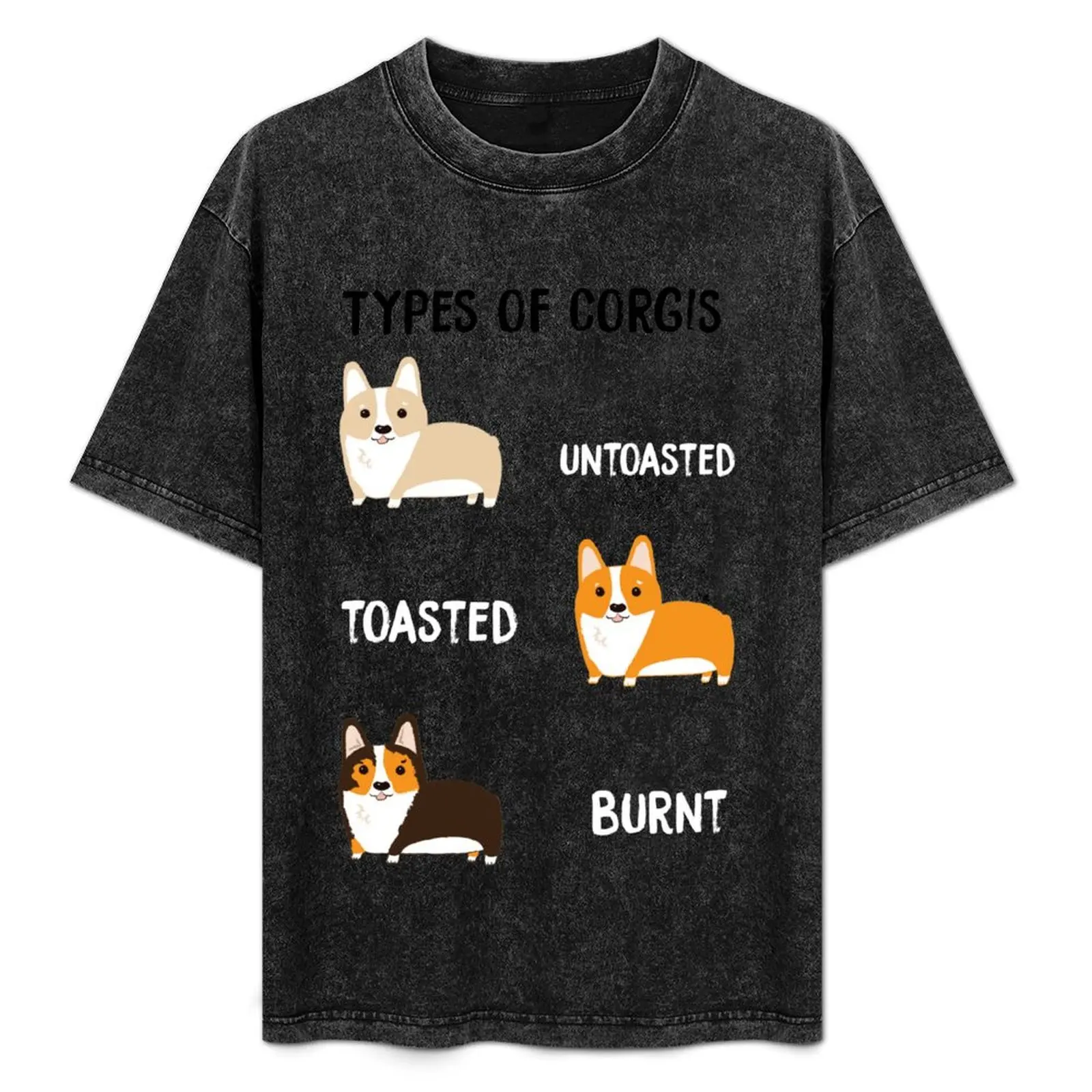 

Types of Corgis T-Shirt vintage t shirts gifts for boyfriend tops quick-drying Men's t shirts