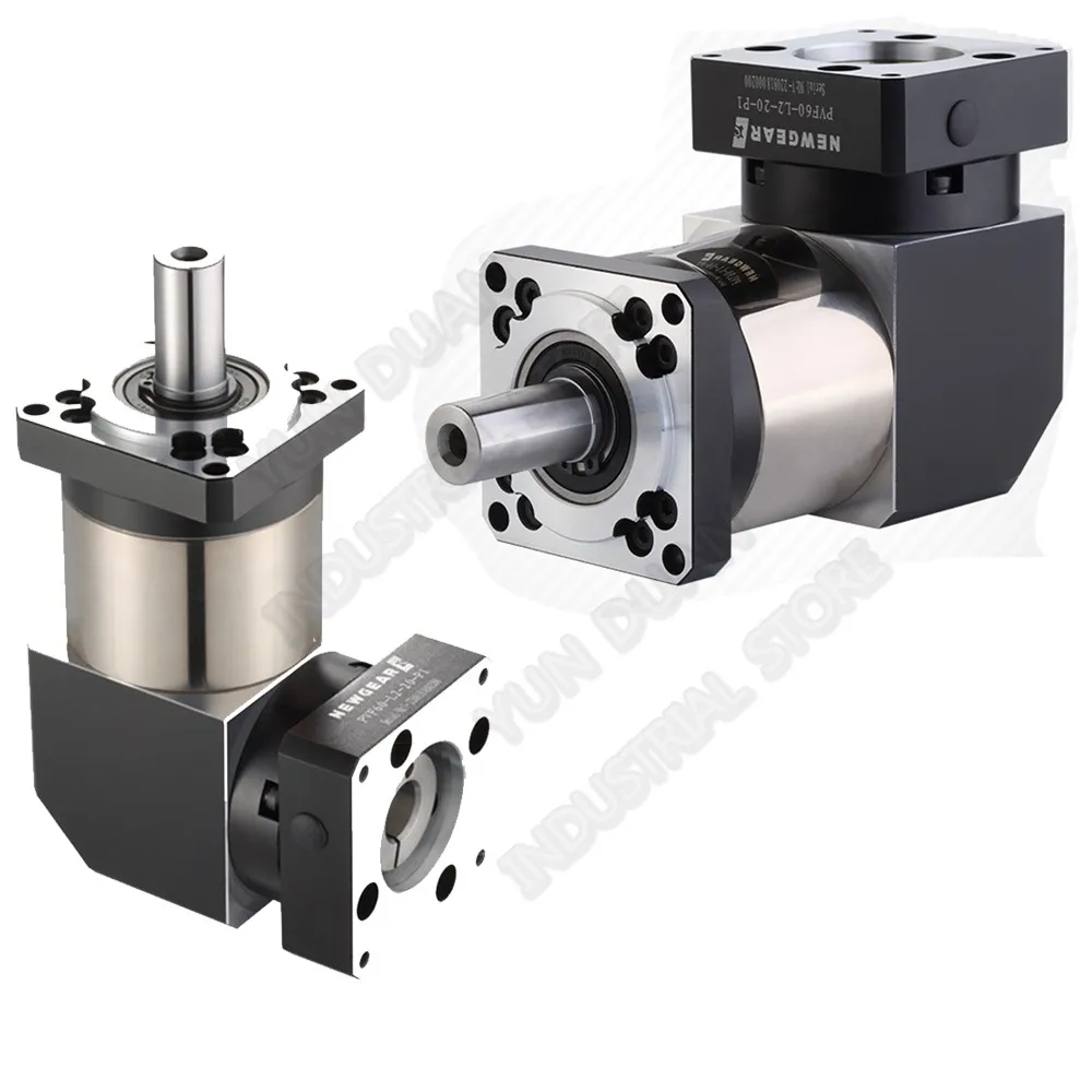 

10:1 Right Angled Turning Planetary Reducer Gearbox 90Degree Reversing Corner Reducer for NEMA24 60mm 200W 400W 600W Servo Motor