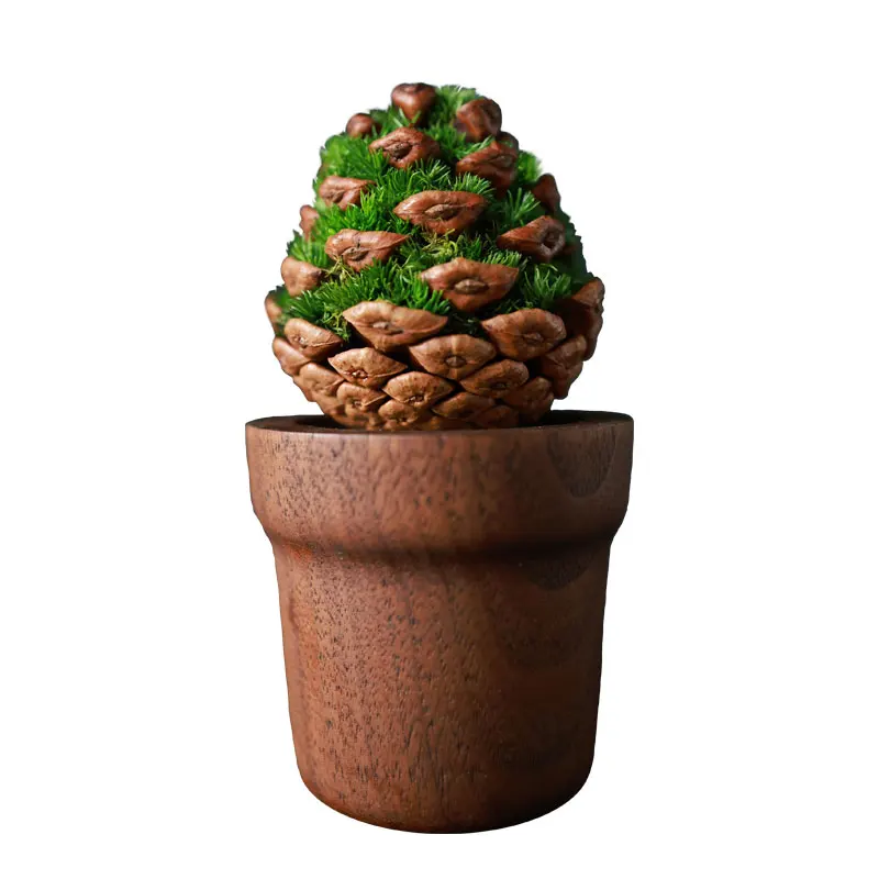 

Pine plant aromatherapy office table ornament workstation emotional stability