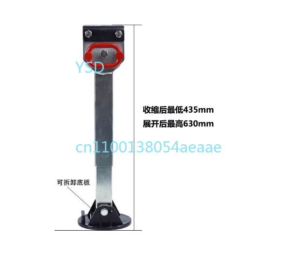 

90-degree foldable RV support leg, hand-cranked, for trailer and modification.