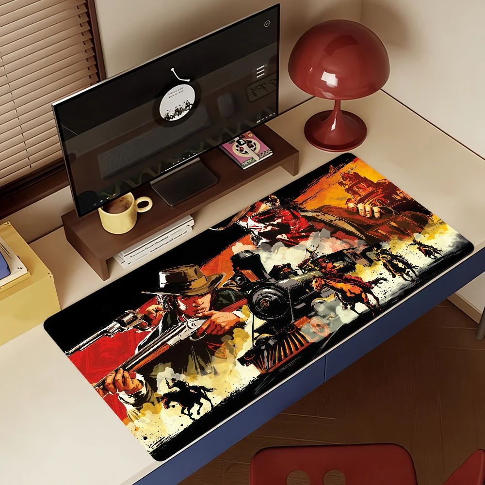 Game R-Red Dead R-Redemption 2  Mouse Pad Non-slip Rubber Computer Mat Gamer Balance Decoracion Deskmat Laptop Office Large