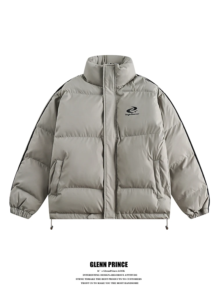 

GPstudio Мужская теплая свободная куртка из хлопка в американском ретро-стиле с воротником-стойкой, новая трендовая модель