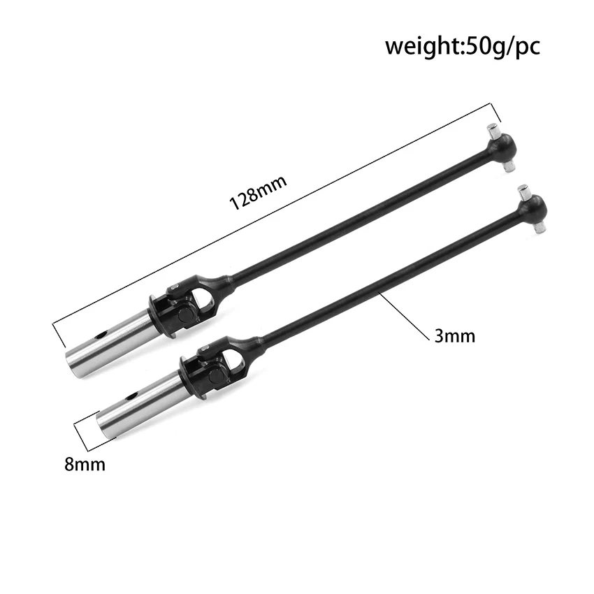 

Drive Shaft E2218 E2219 for Mugen Seiki MBX8R 1/8 Off-Road Car Model Parts RC Car Accessory Front Rear Universal Drive Shaft