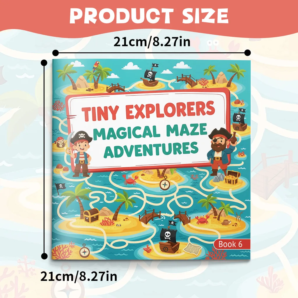 Tiny Explorers — Magical Maze Adventures| Maze Puzzle Books • Preschool Activity & Puzzle Workbook Bundle