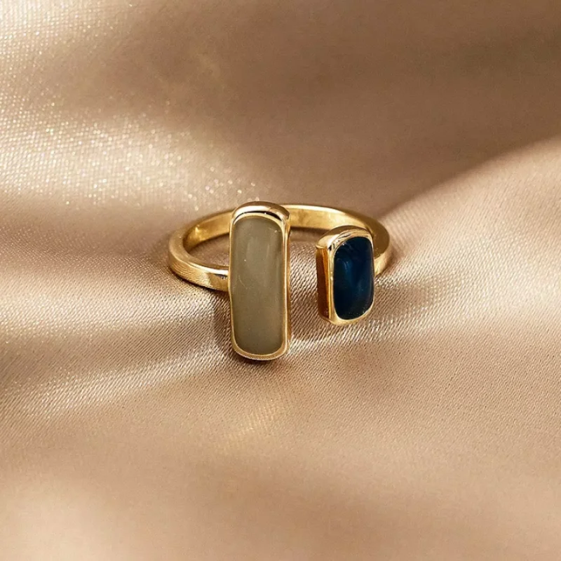 Anel de luxo leve, estilo vint - Vintage Fashion Instagram avaliação e preço