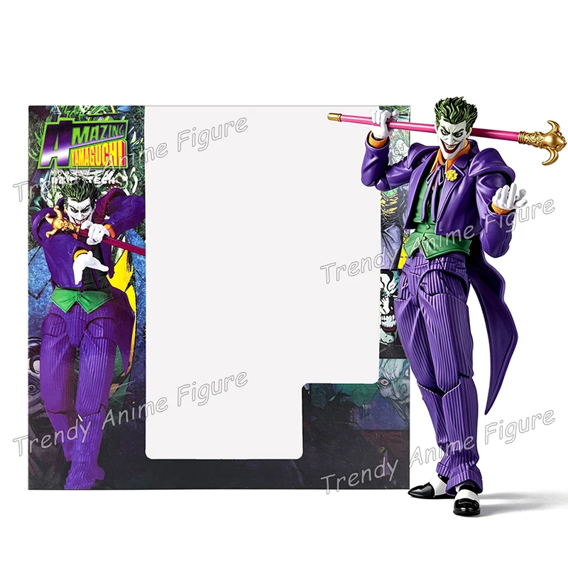 Increíble Figura de Acción de Joker de Yamaguchi, Kaiyodo Revoltech, Figuras de la Liga de la Justicia, Modelo de Juguete Coleccionable, 16 cm, Figura del Joker de Cómics