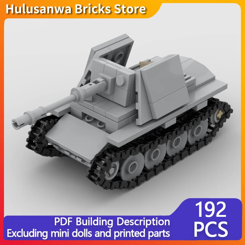 

Военные танки Marder III WW2, модель MOC, строительные кирпичи, военное оборудование, модульная технология, подарок, праздник, сборка, детский игрушечный костюм